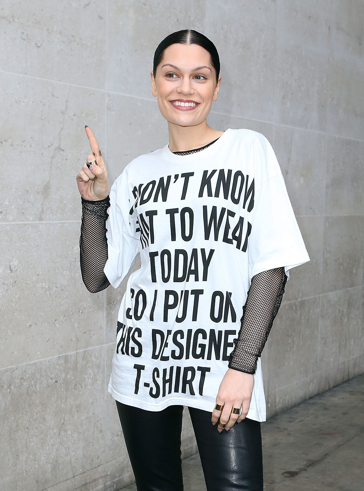 Jessie J leaving BBC Radio 1 Studios in London