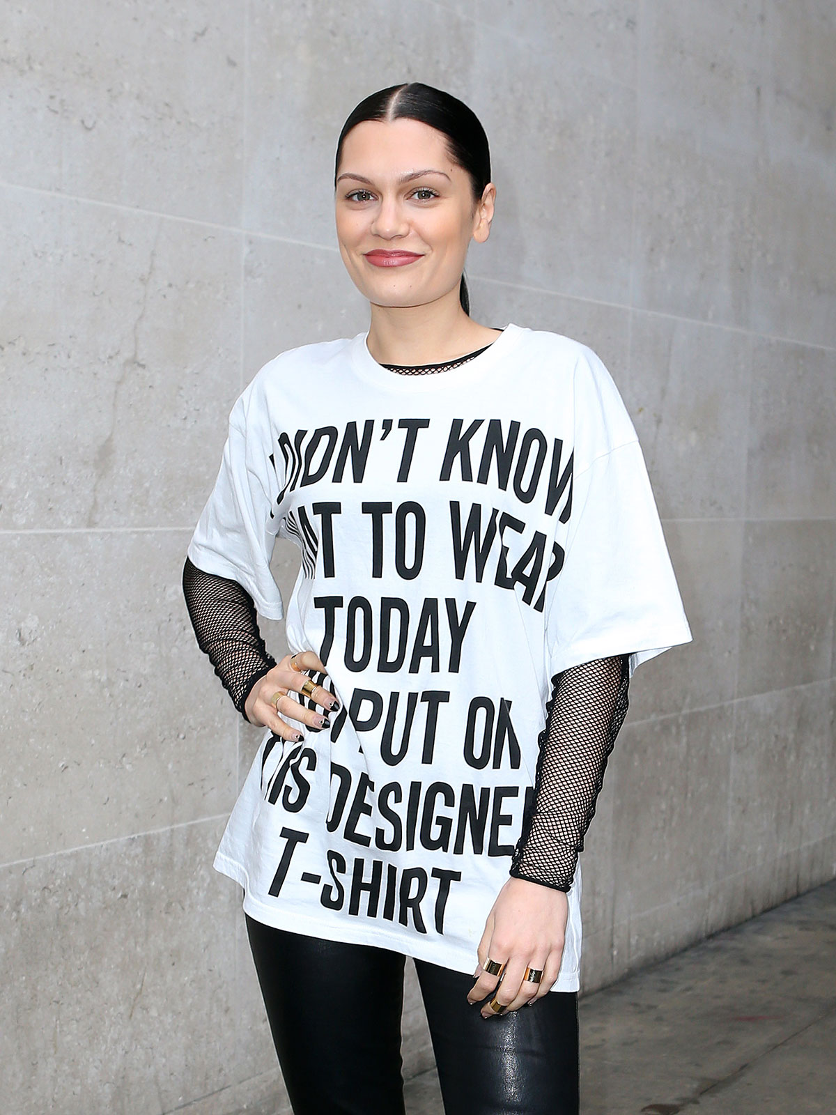 Jessie J leaving BBC Radio 1 Studios in London