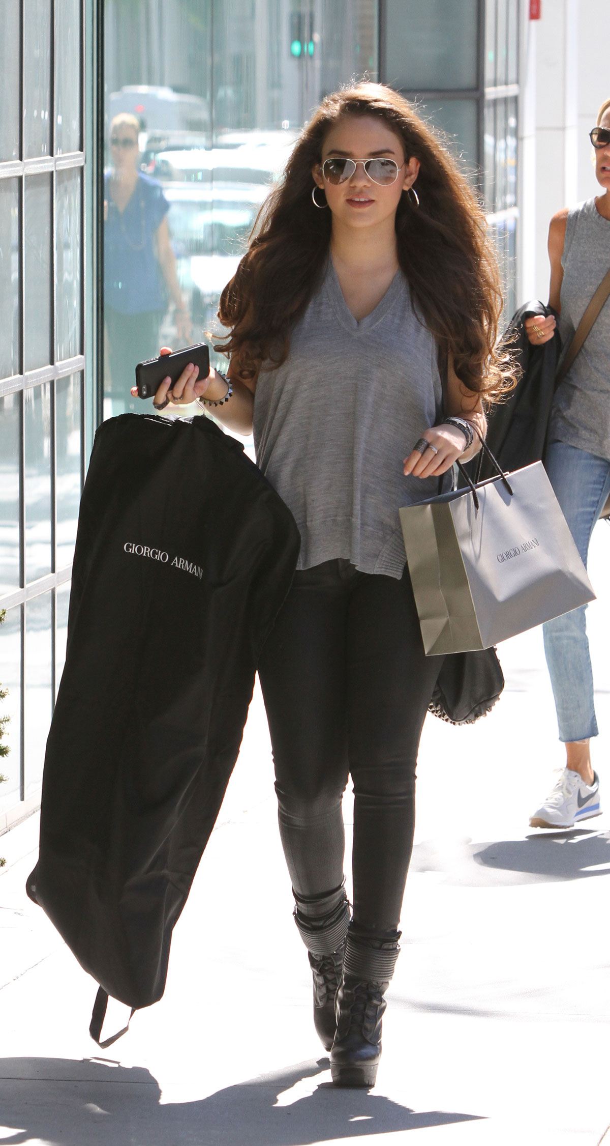 Madison Pettis out and about candids in Beverly Hills