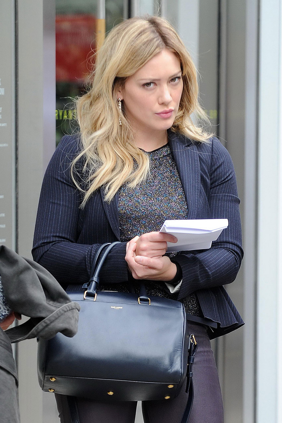 Hilary Duff was spotted on the set of Younger in New York City