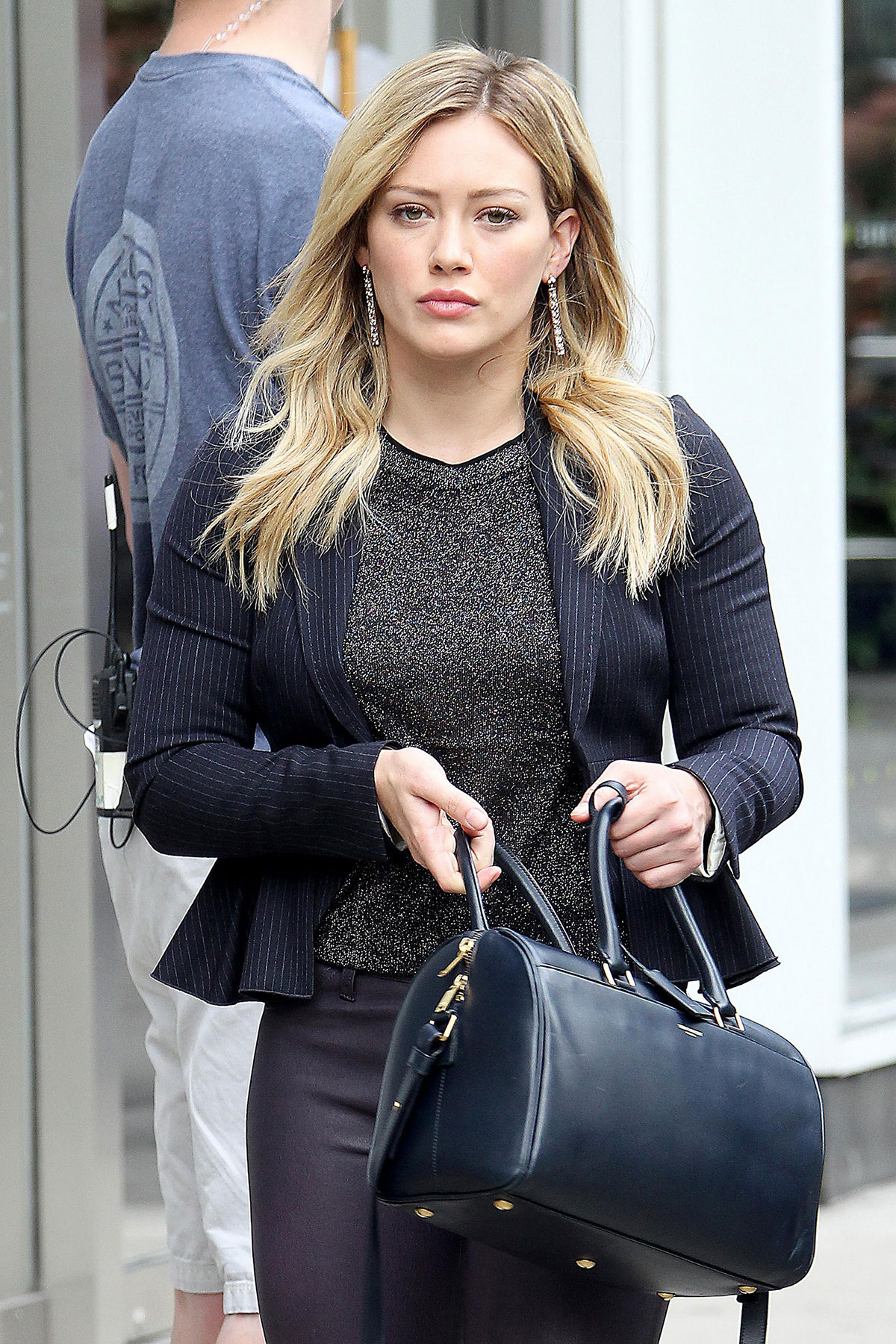 Hilary Duff was spotted on the set of Younger in New York City