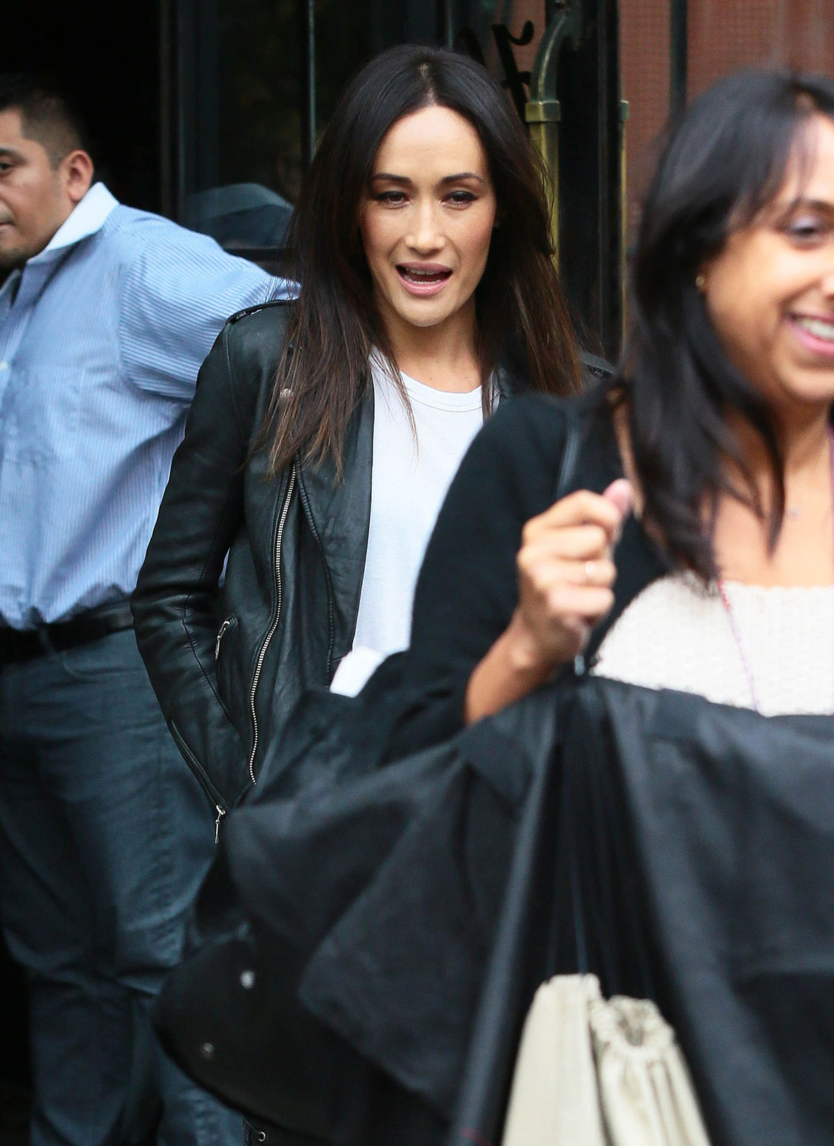 Maggie Q was spotted leaving the Bowery Hotel