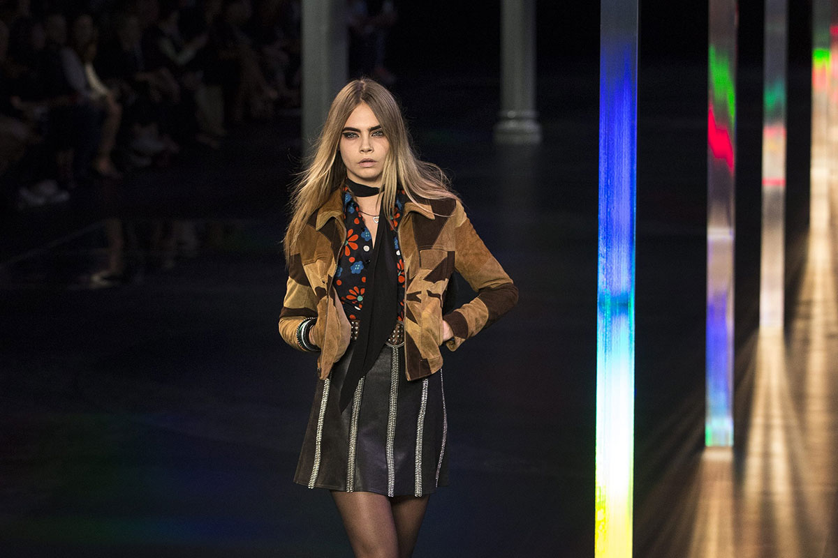 Cara Delevigne runway during Paris Fashion Week
