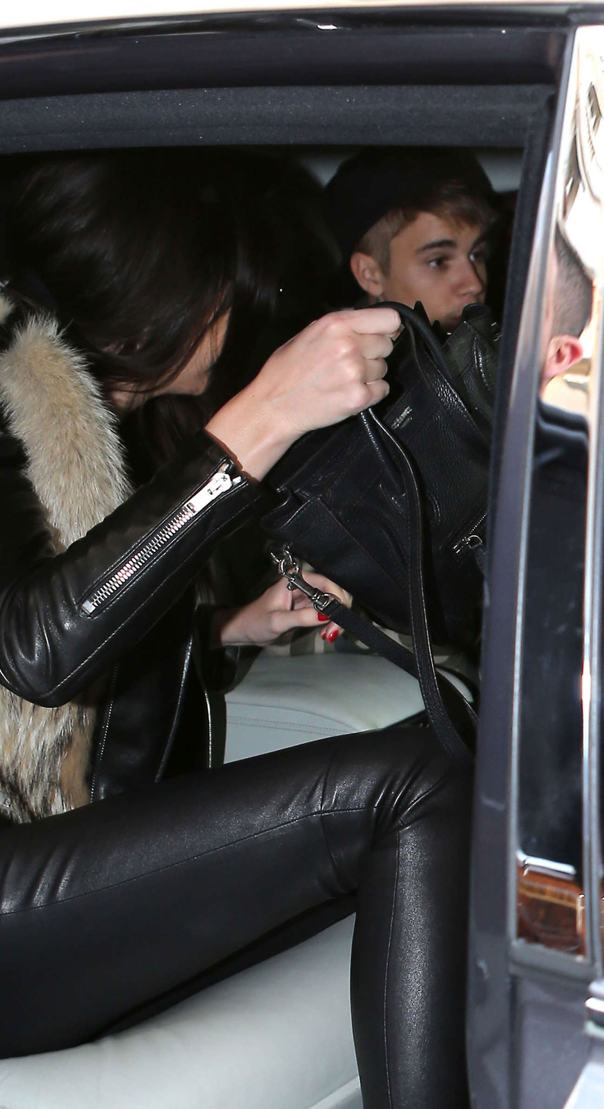 Kendall Jenner was spotted with Justin Bieber leaving Ferdi Restaurant