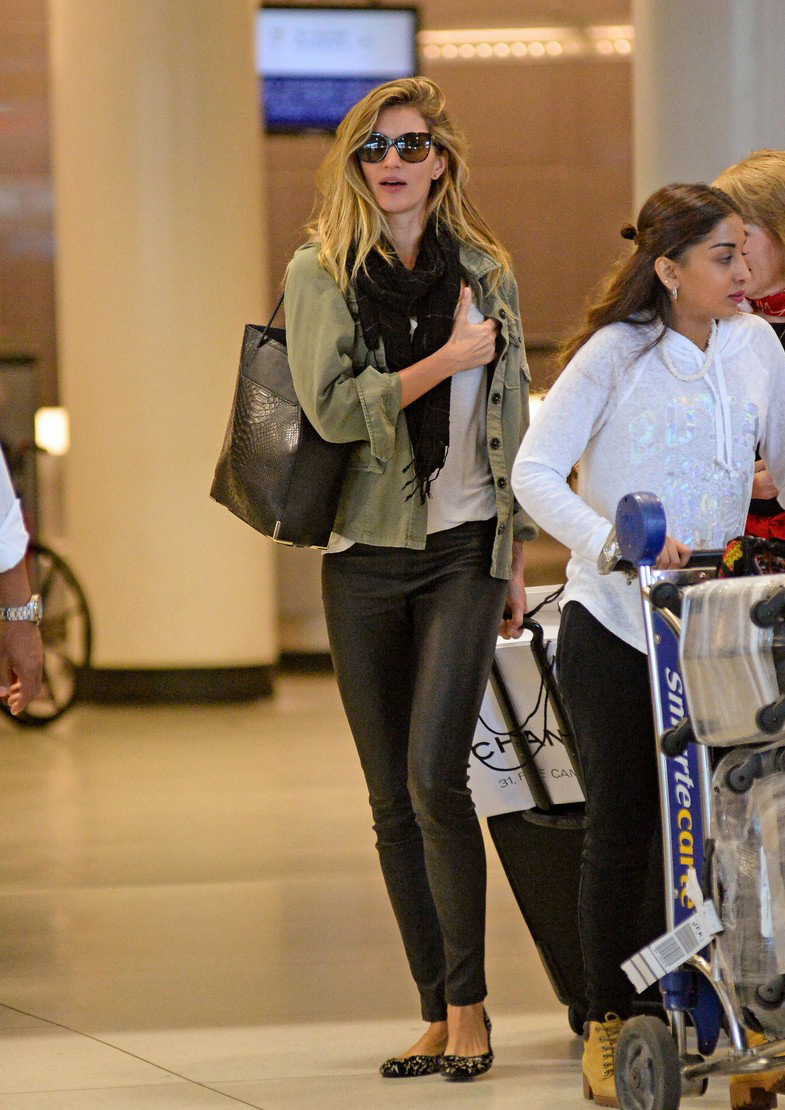 Gisele Bundchen was spotted at JFK International Airport