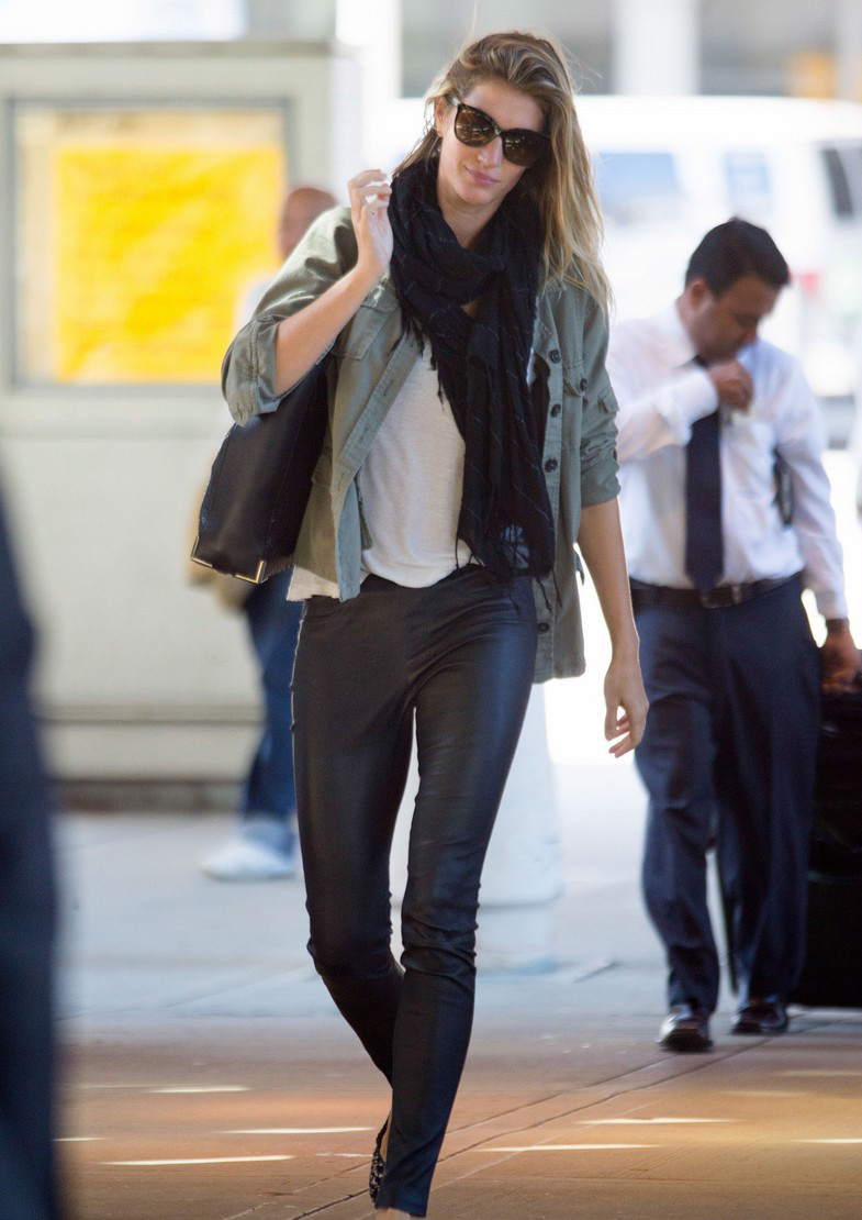 Gisele Bundchen was spotted at JFK International Airport