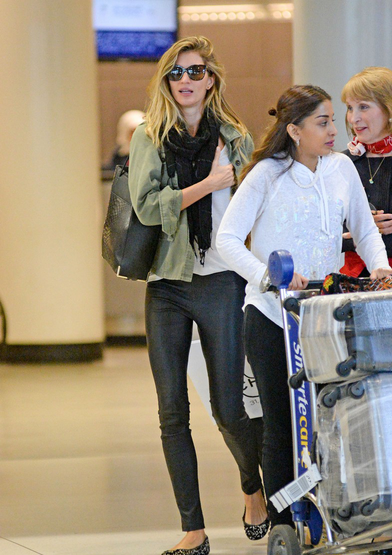 Gisele Bundchen was spotted at JFK International Airport