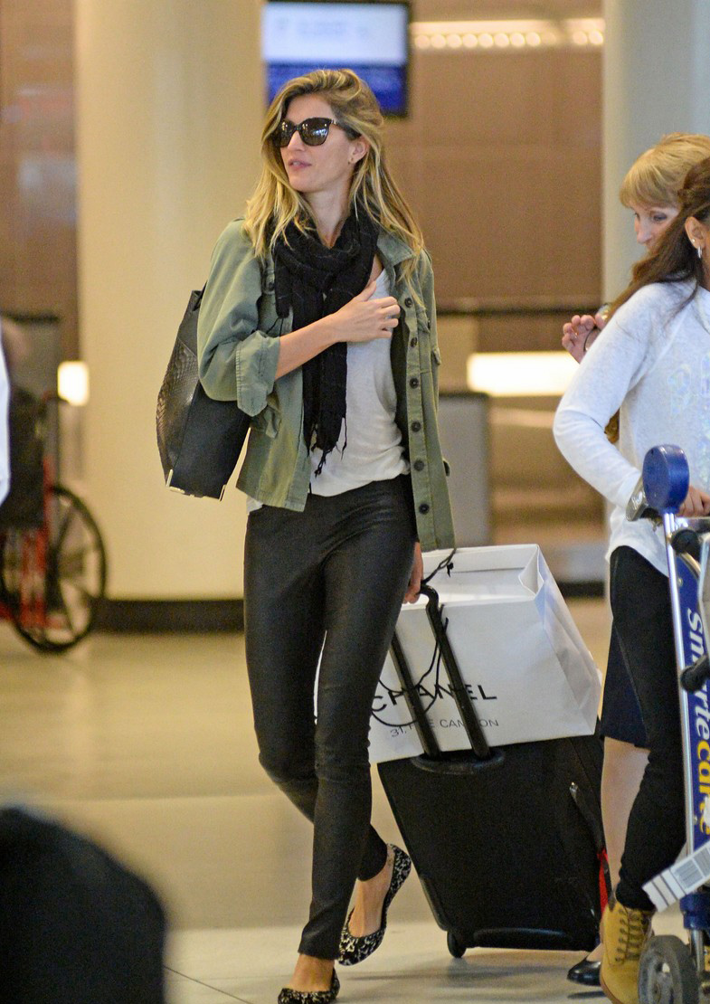 Gisele Bundchen was spotted at JFK International Airport