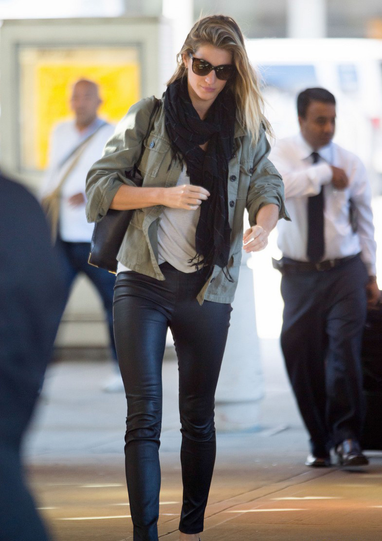 Gisele Bundchen was spotted at JFK International Airport