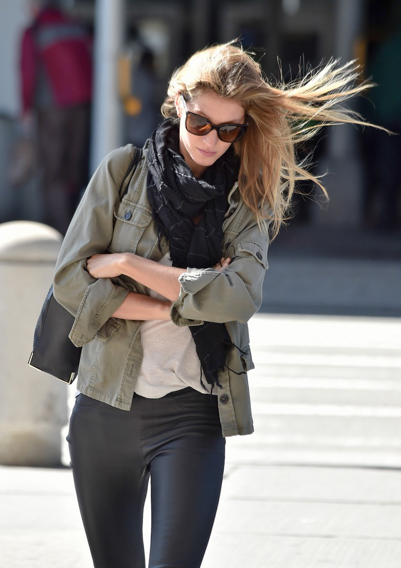 Gisele Bundchen was spotted at JFK International Airport