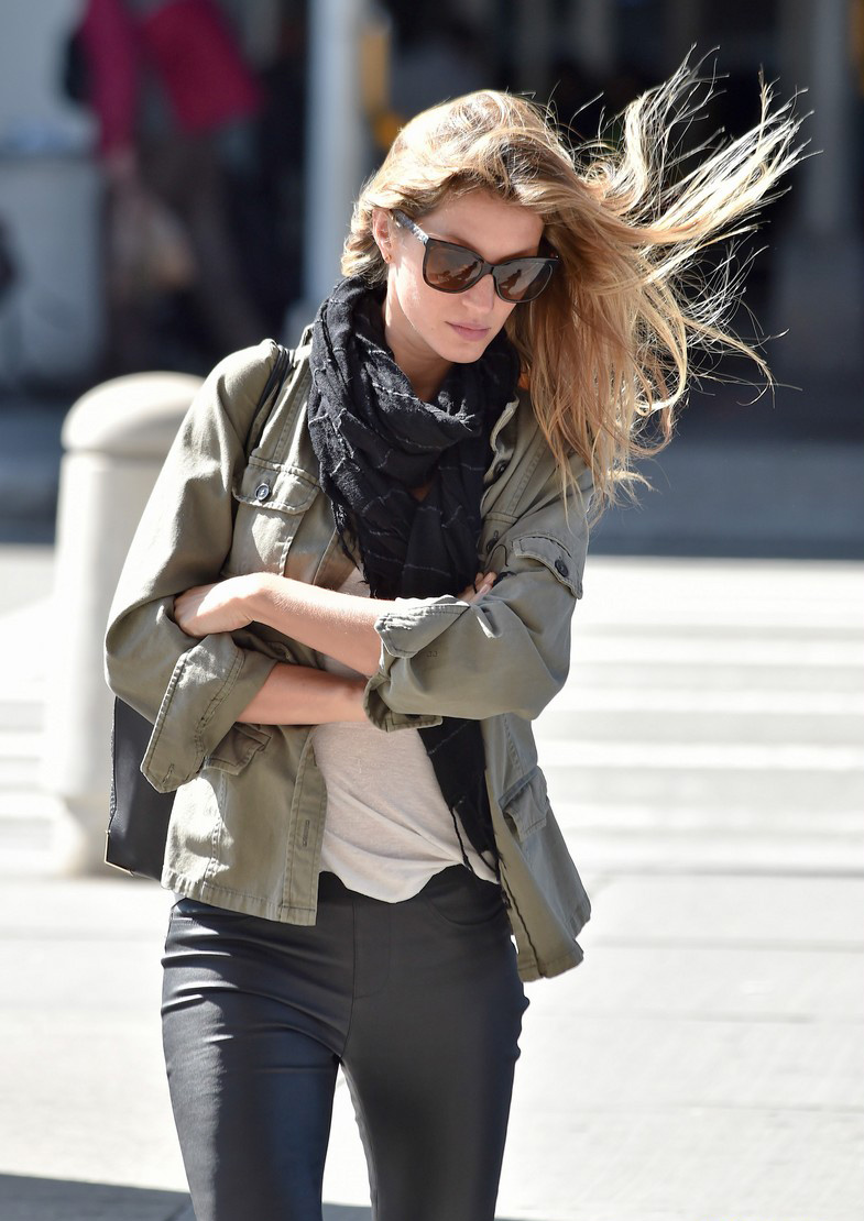 Gisele Bundchen was spotted at JFK International Airport