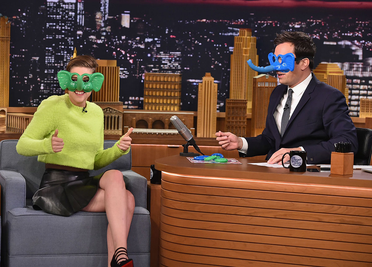 Kristen Stewart at The Tonight Show with Jimmy Fallon