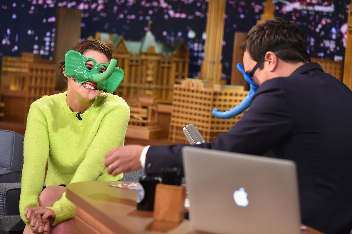 Kristen Stewart at The Tonight Show with Jimmy Fallon