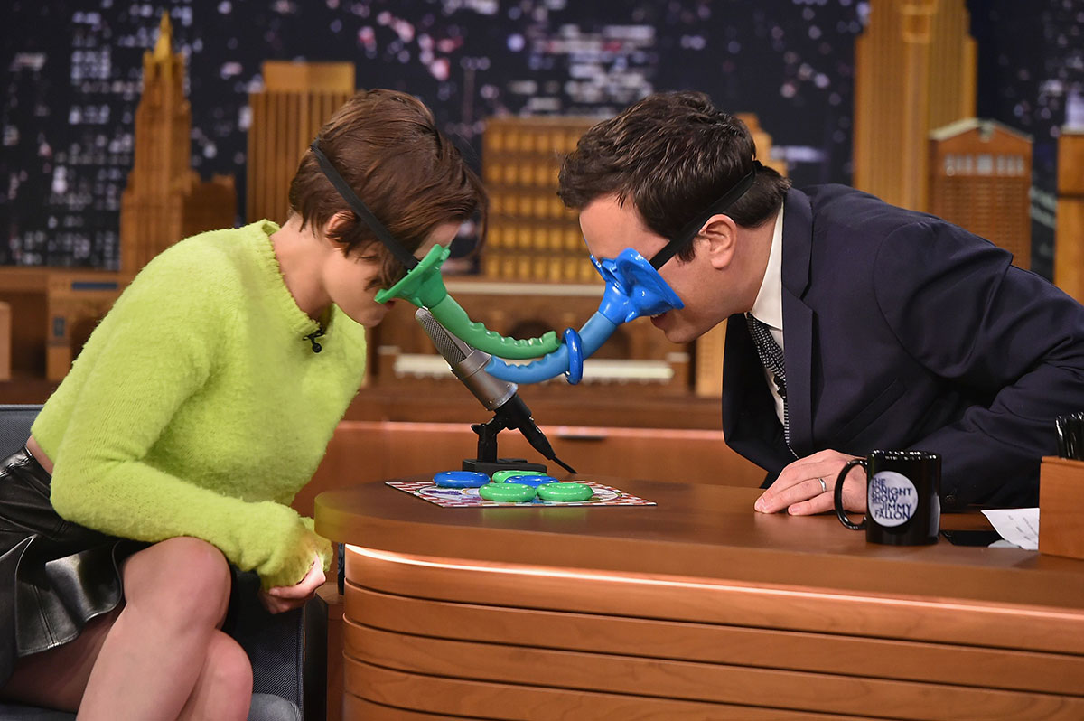 Kristen Stewart at The Tonight Show with Jimmy Fallon