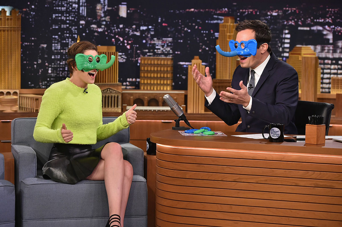 Kristen Stewart at The Tonight Show with Jimmy Fallon