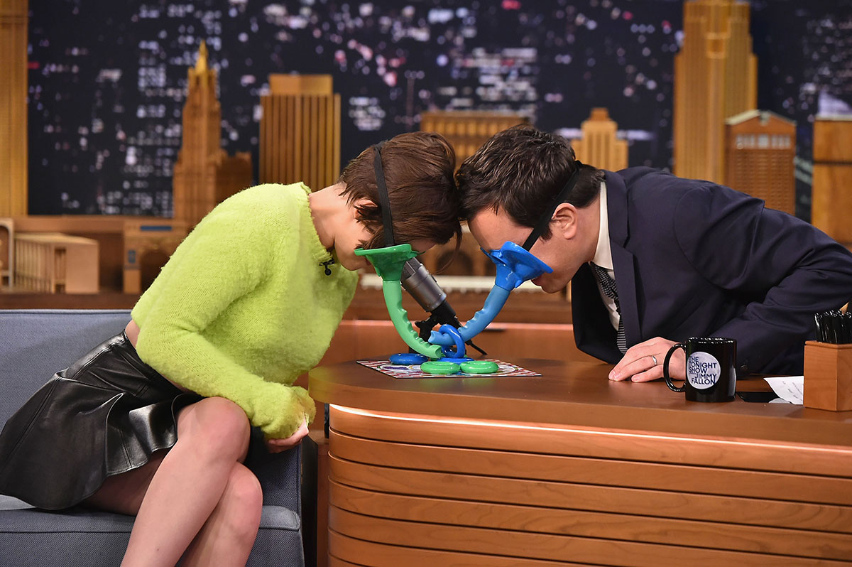 Kristen Stewart at The Tonight Show with Jimmy Fallon