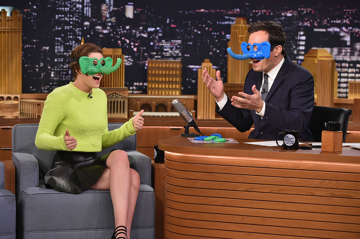 Kristen Stewart at The Tonight Show with Jimmy Fallon