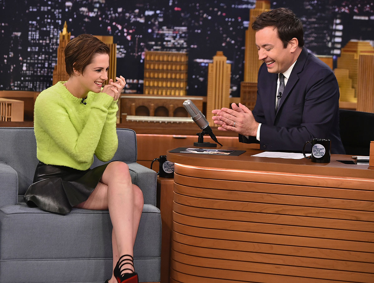 Kristen Stewart at The Tonight Show with Jimmy Fallon