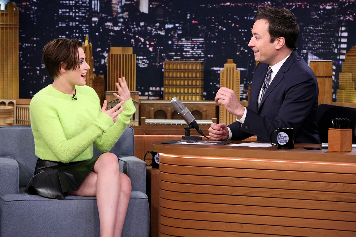 Kristen Stewart at The Tonight Show with Jimmy Fallon
