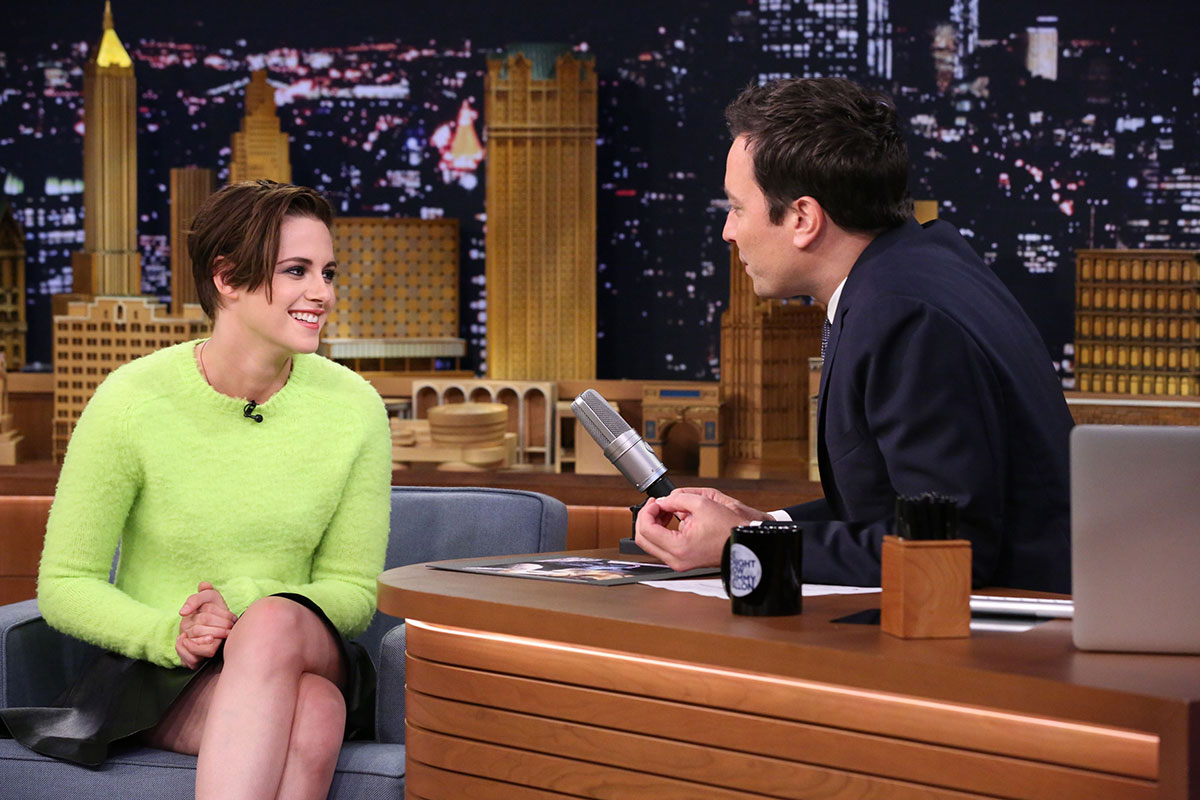 Kristen Stewart at The Tonight Show with Jimmy Fallon