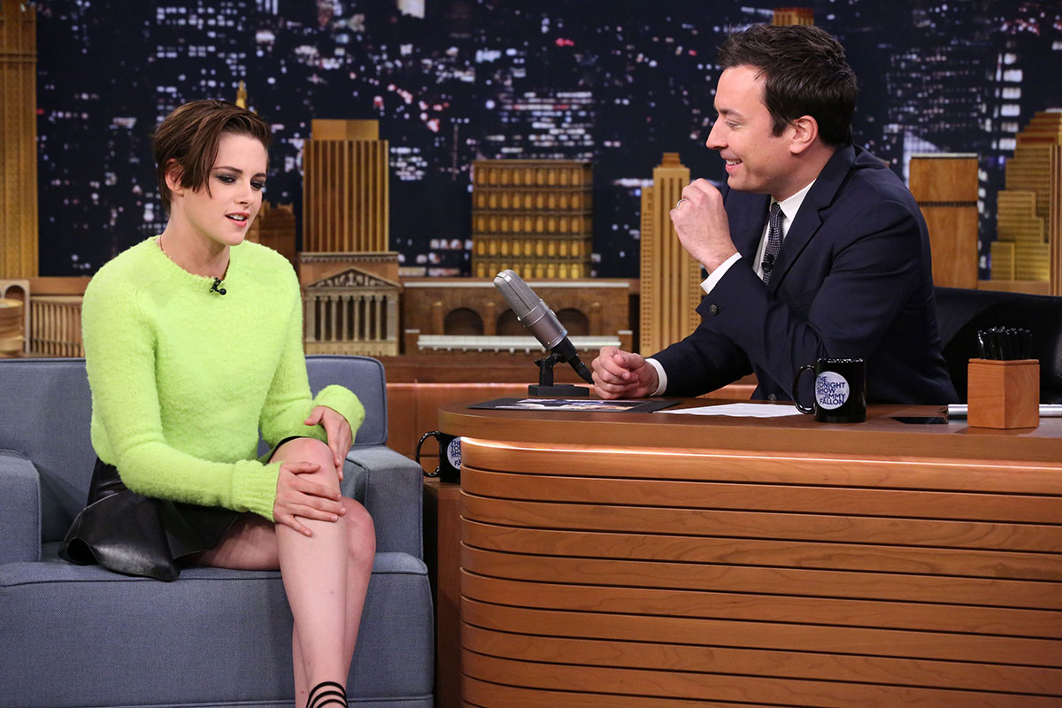 Kristen Stewart at The Tonight Show with Jimmy Fallon