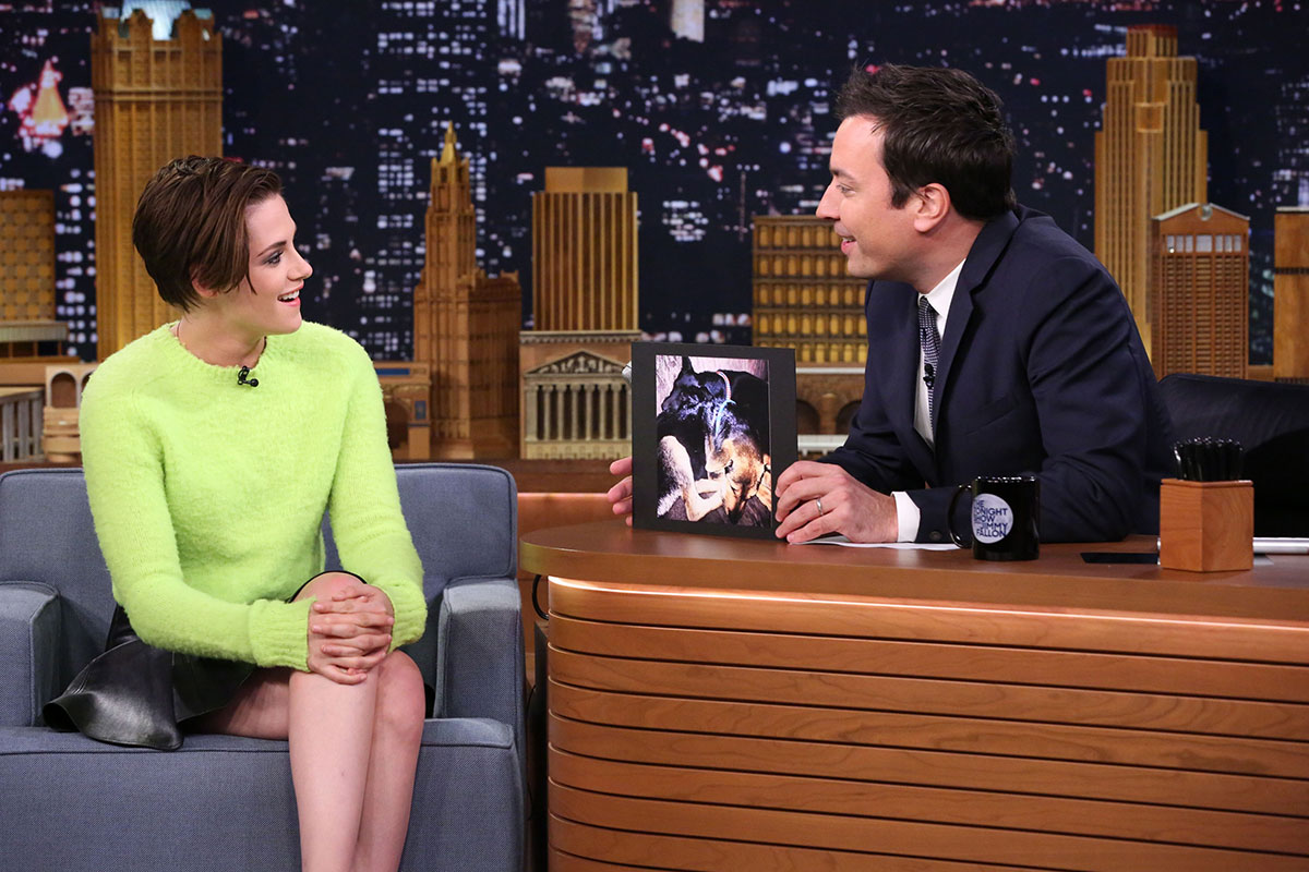 Kristen Stewart at The Tonight Show with Jimmy Fallon