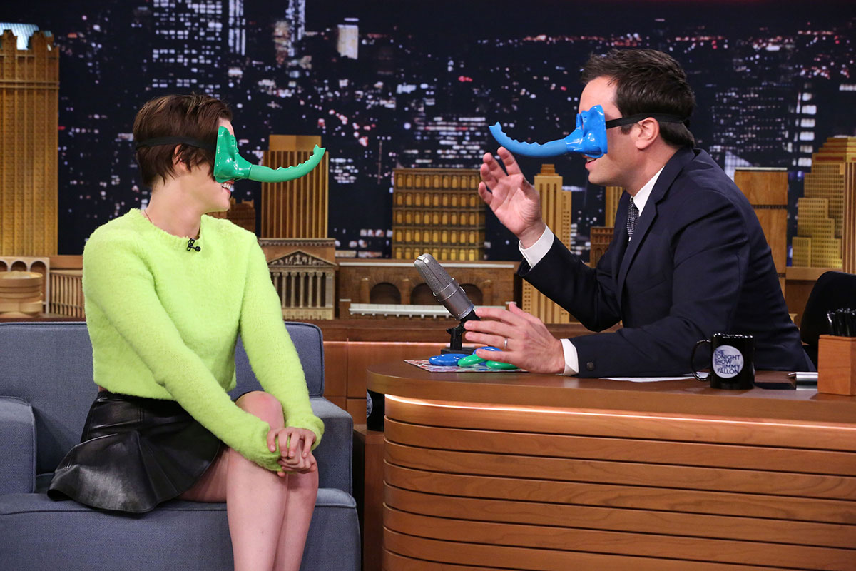 Kristen Stewart at The Tonight Show with Jimmy Fallon