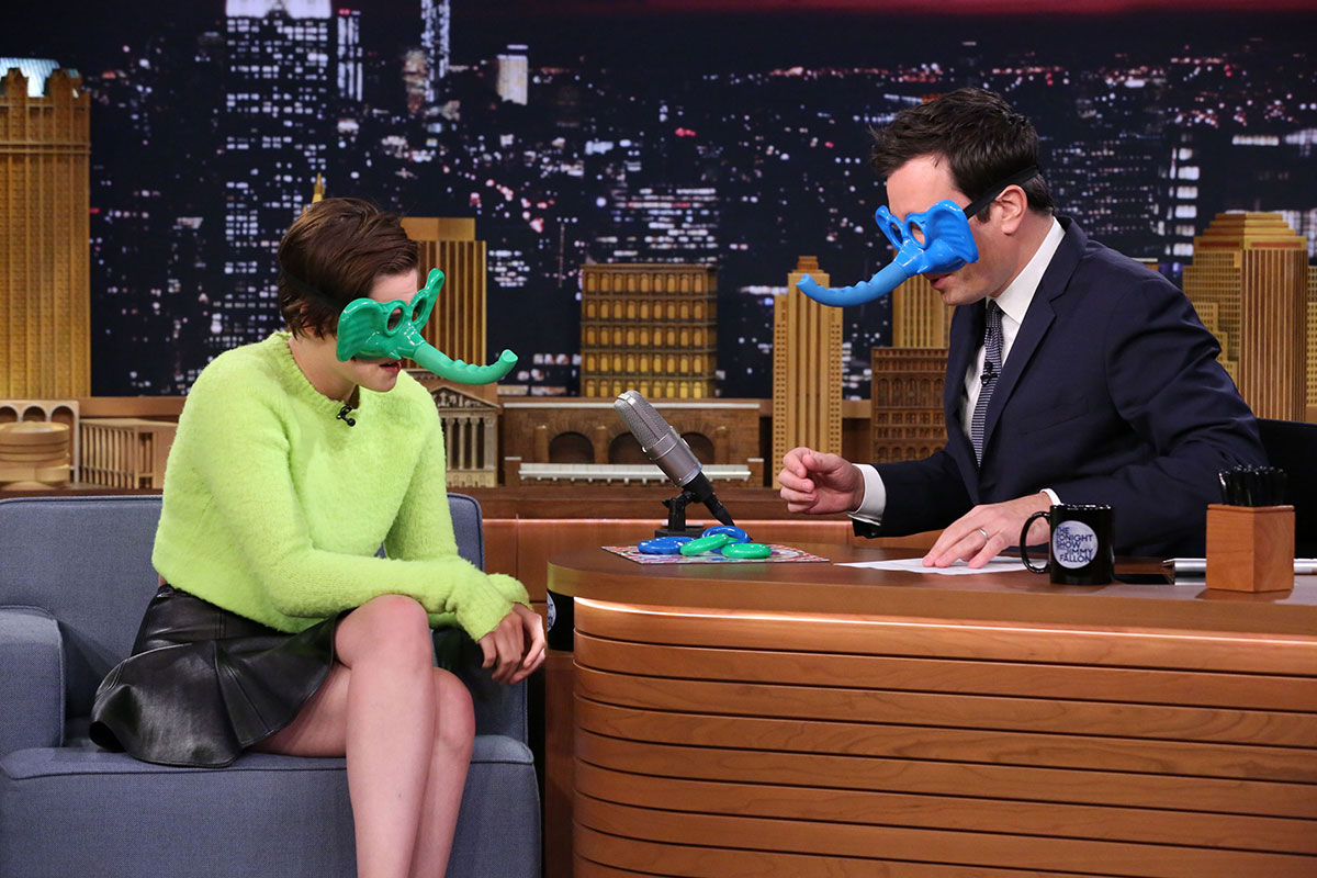 Kristen Stewart at The Tonight Show with Jimmy Fallon