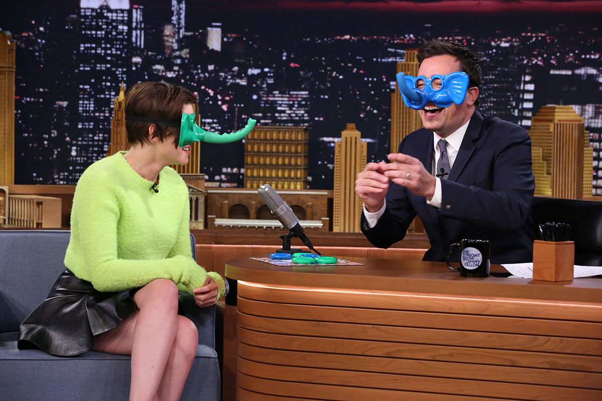 Kristen Stewart at The Tonight Show with Jimmy Fallon
