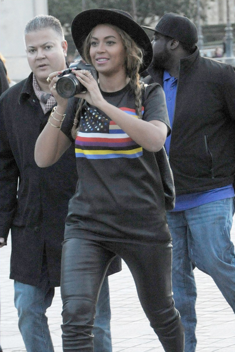 Beyonce out and about in Paris