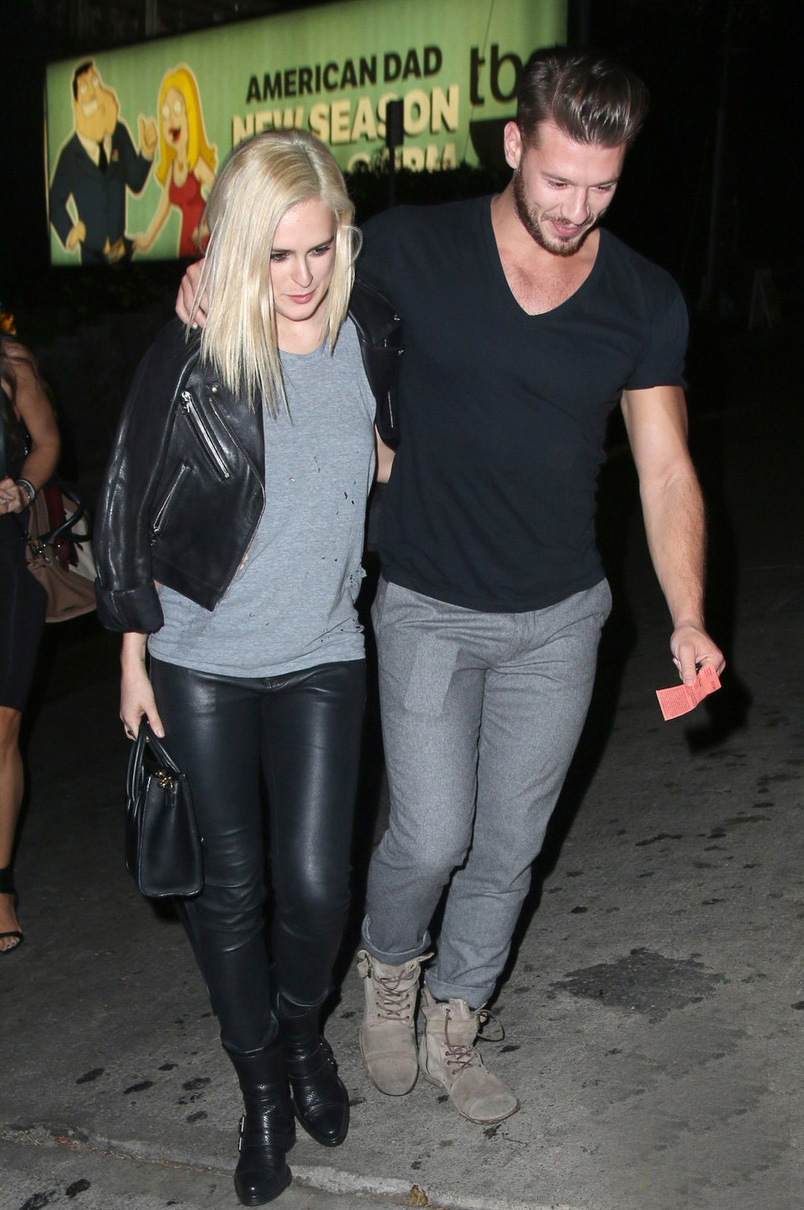 Rumer Willis was seen exiting Chateau Marmont