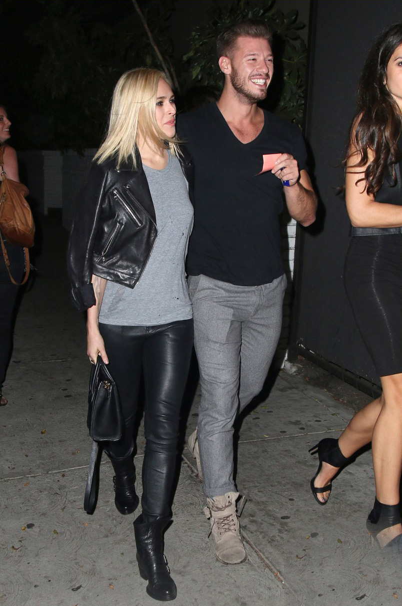 Rumer Willis was seen exiting Chateau Marmont