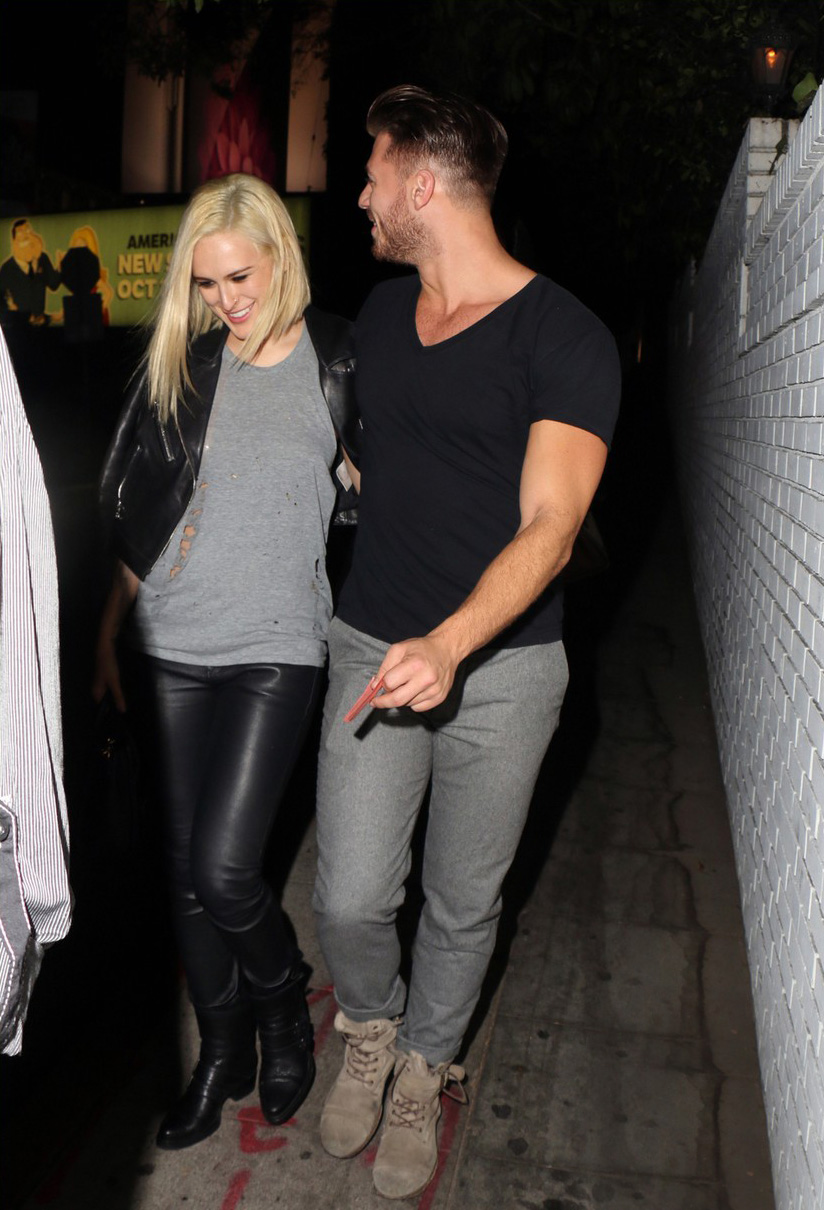 Rumer Willis was seen exiting Chateau Marmont