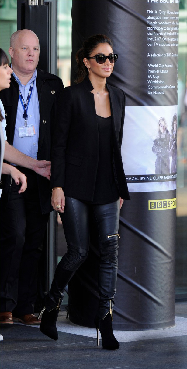 Nicole Scherzinger was spotted at BBC studios