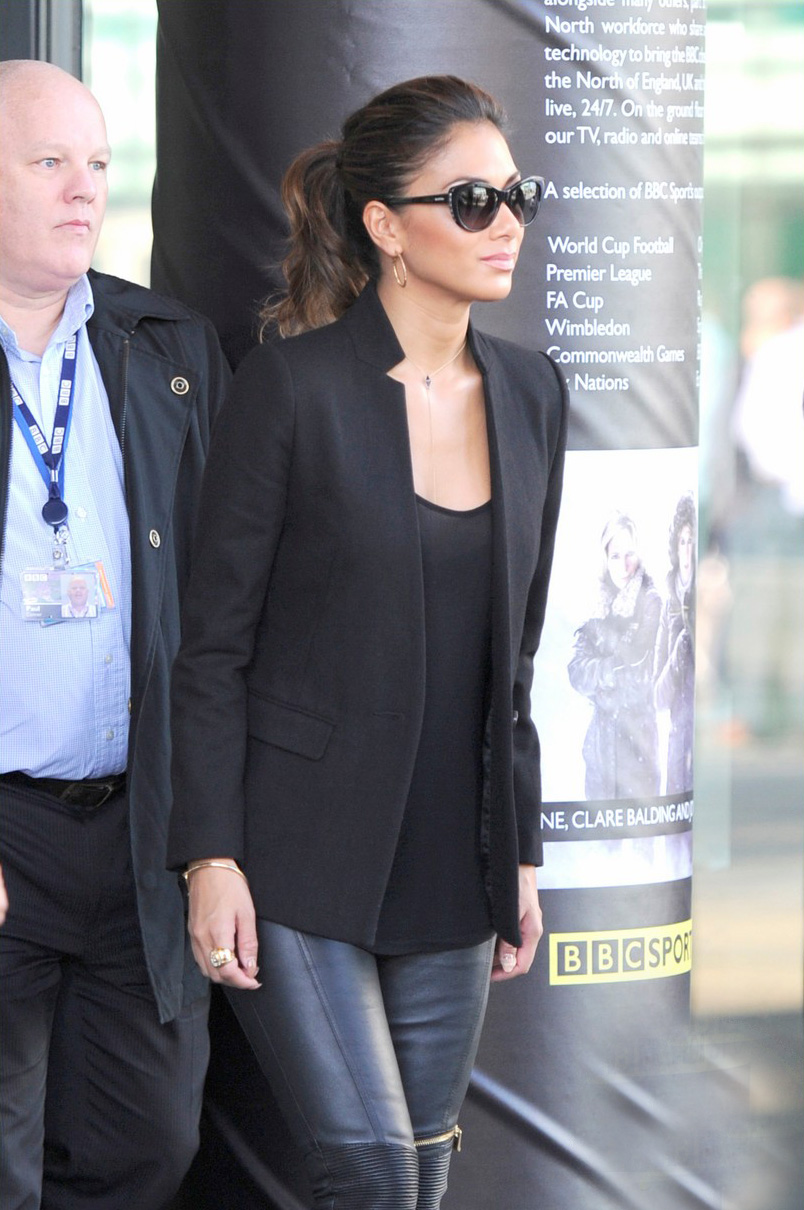 Nicole Scherzinger was spotted at BBC studios