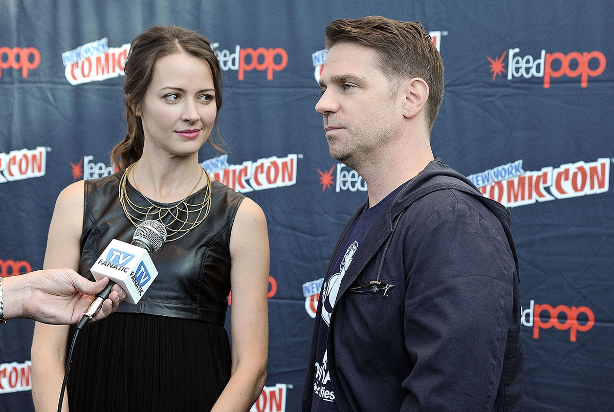 Amy Acker attends CBS Person of Interest Press Line