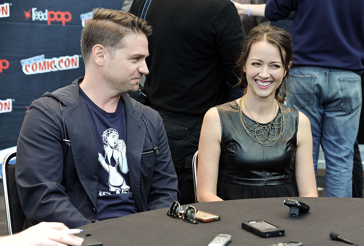 Amy Acker attends CBS Person of Interest Press Line