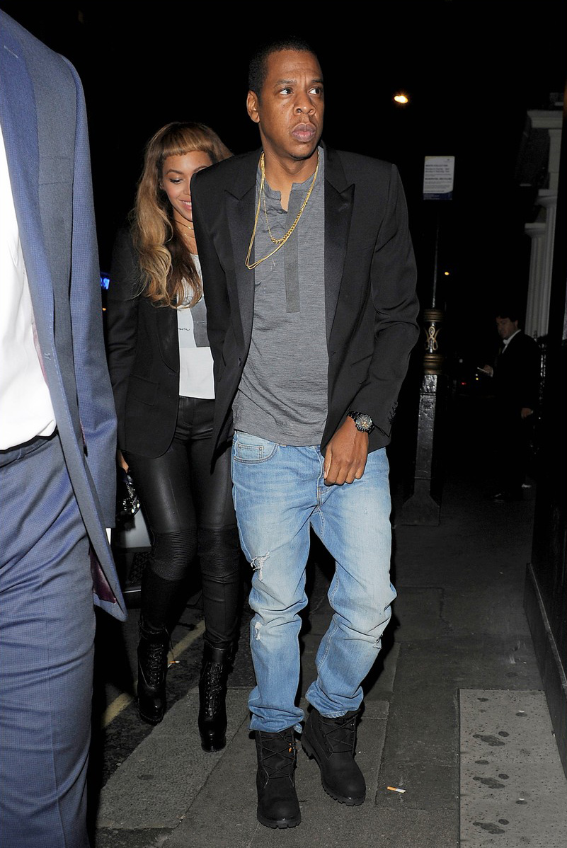 Beyonce leaves the Arts Club in London