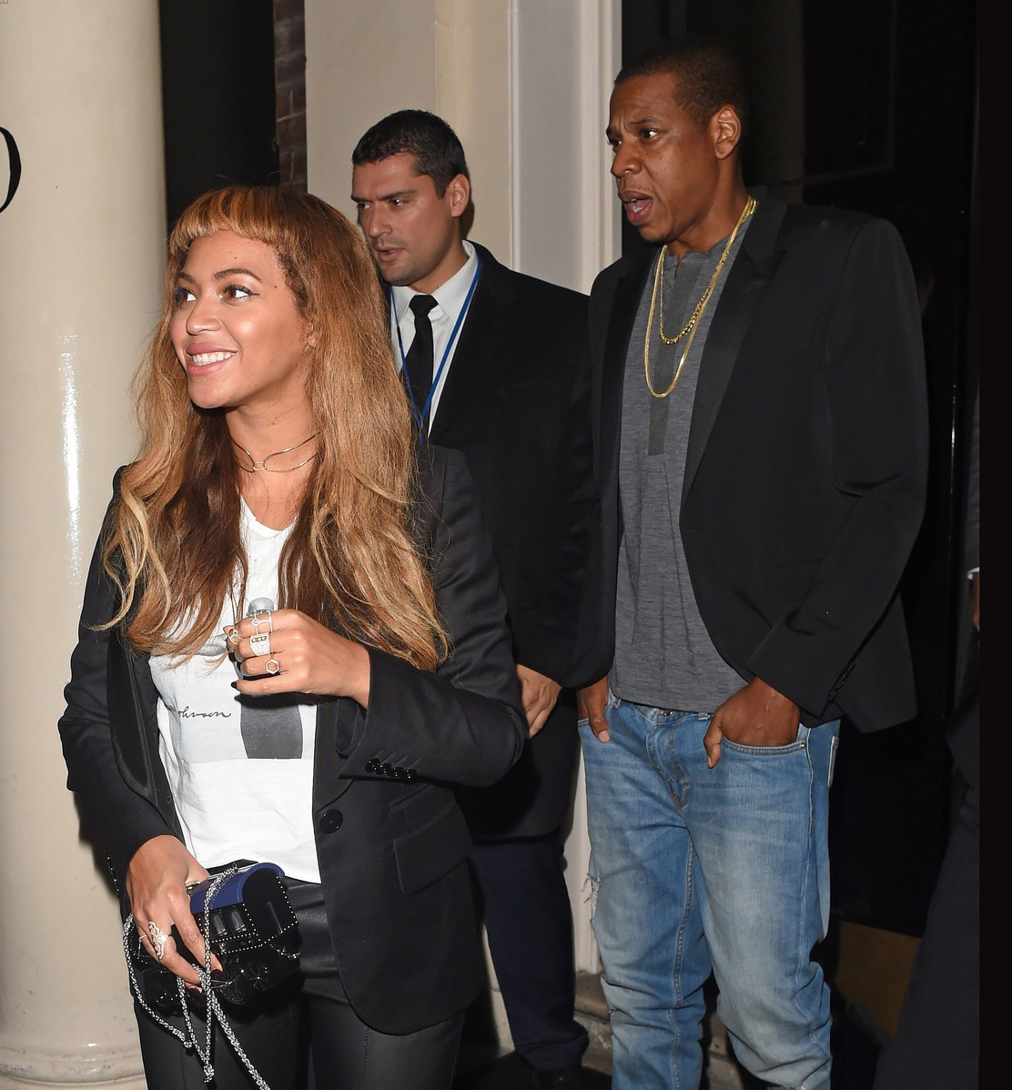 Beyonce leaves the Arts Club in London