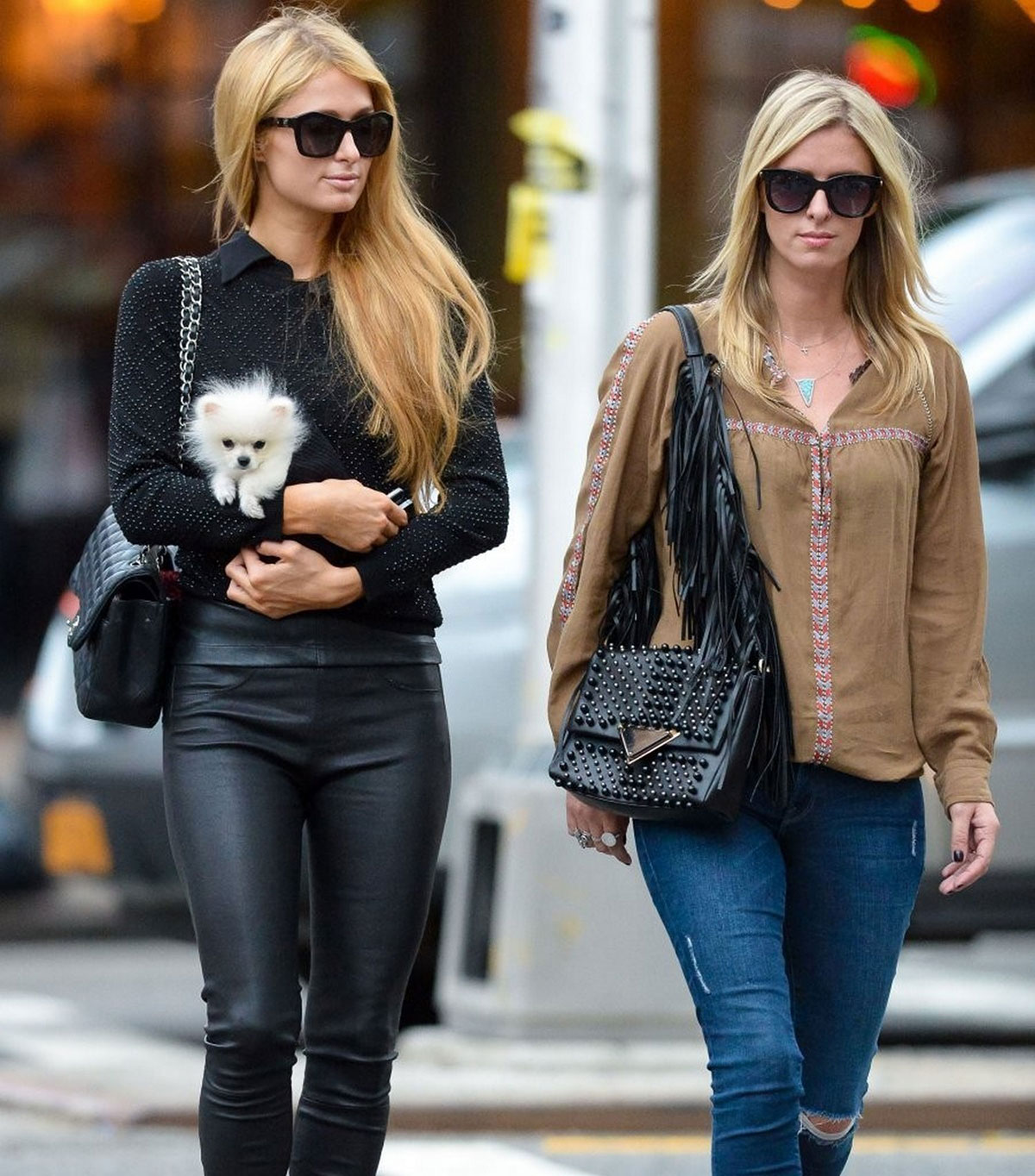 Paris and Nicky Hilton were spotted in New York City