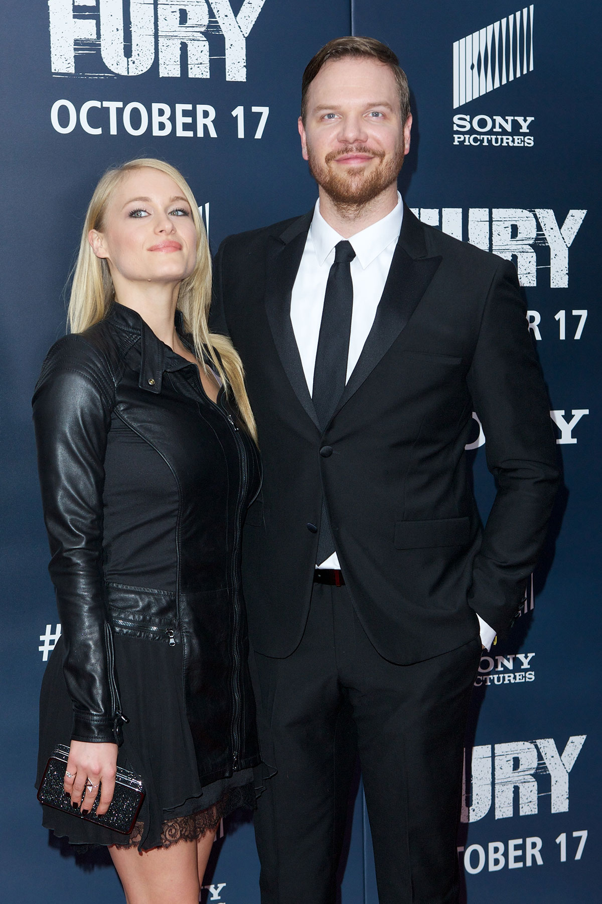 Leven Rambin attends Fury Washington DC Premiere