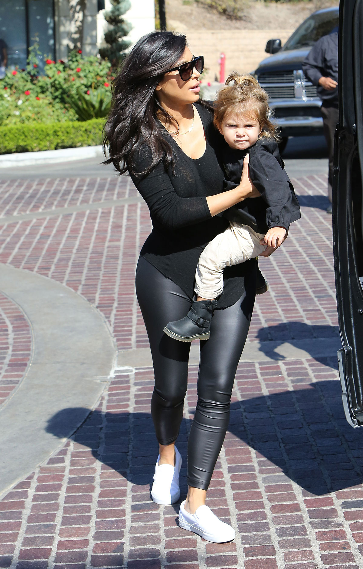 Kim Kardashian leaving The Grill in Calabasas