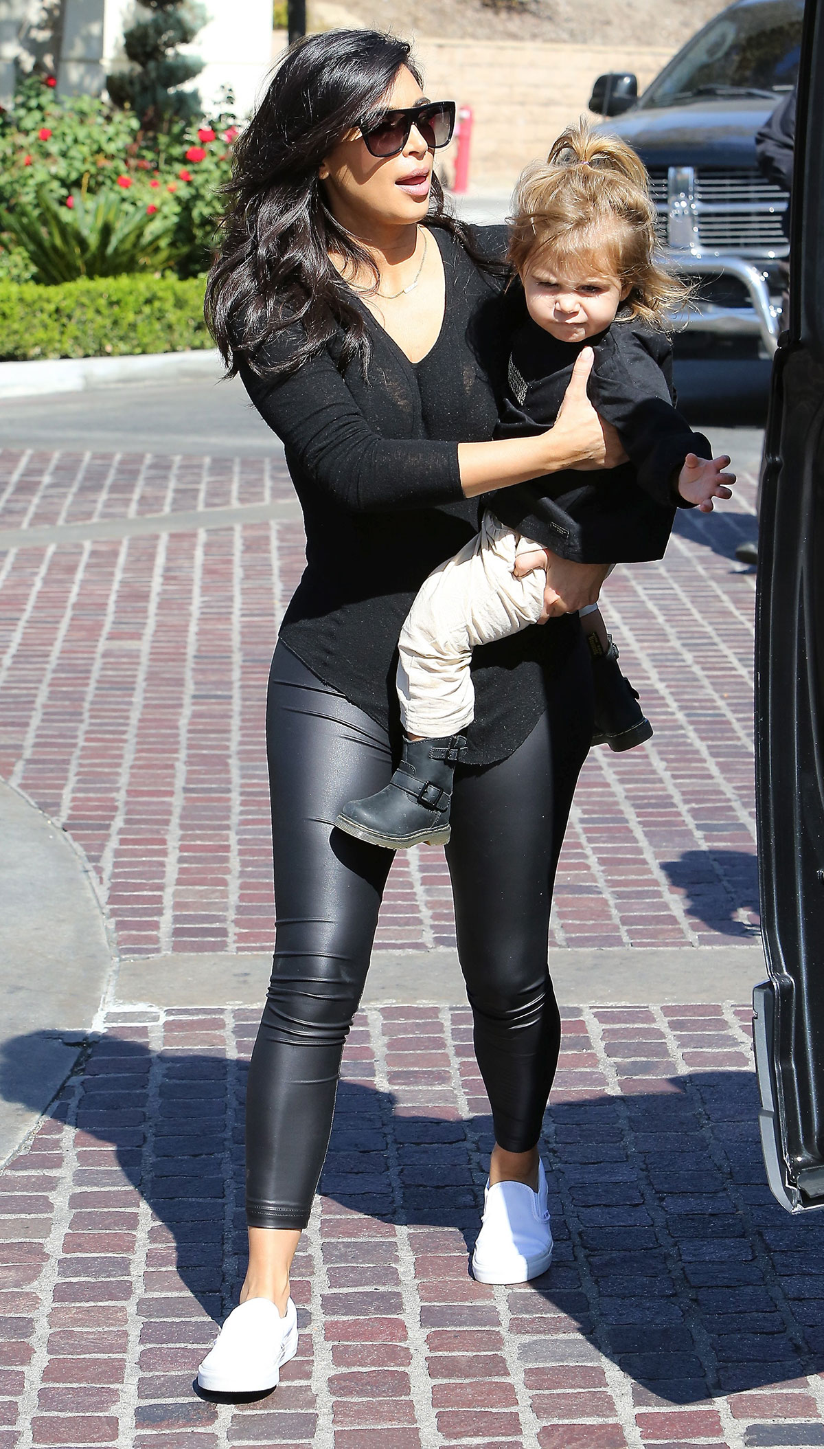 Kim Kardashian leaving The Grill in Calabasas