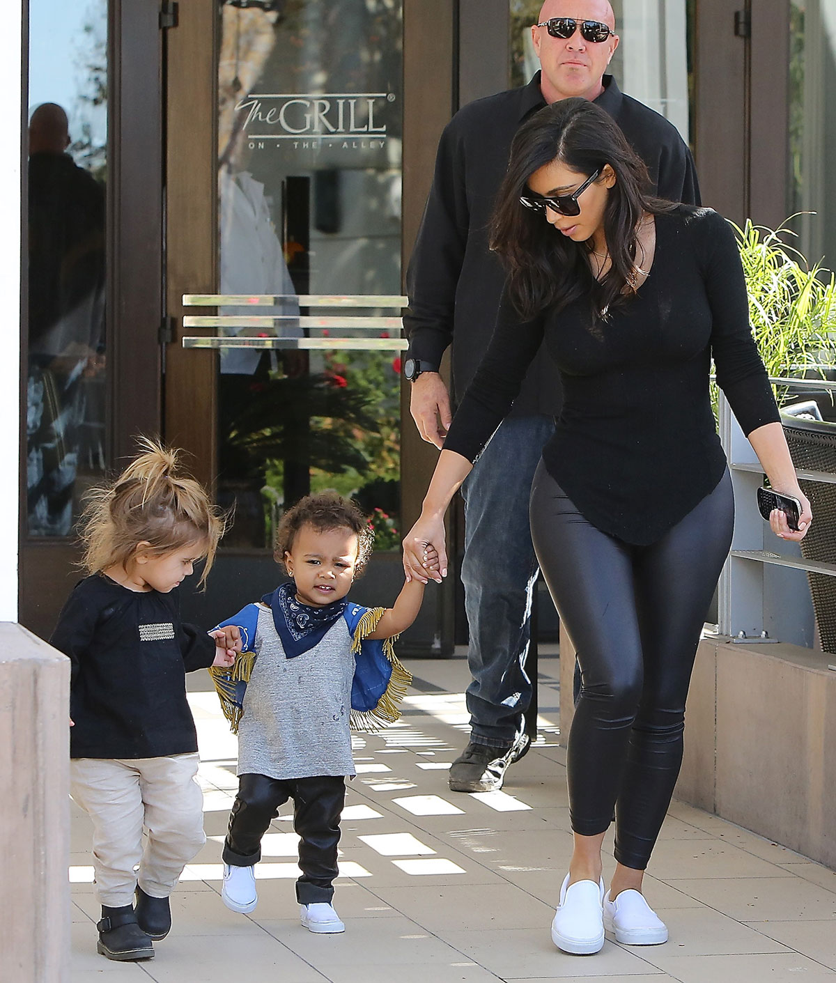 Kim Kardashian leaving The Grill in Calabasas