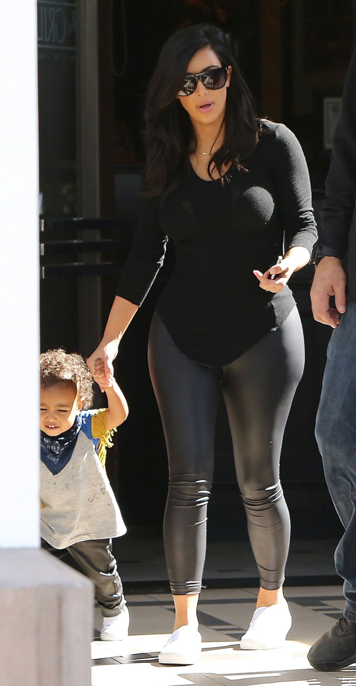 Kim Kardashian leaving The Grill in Calabasas