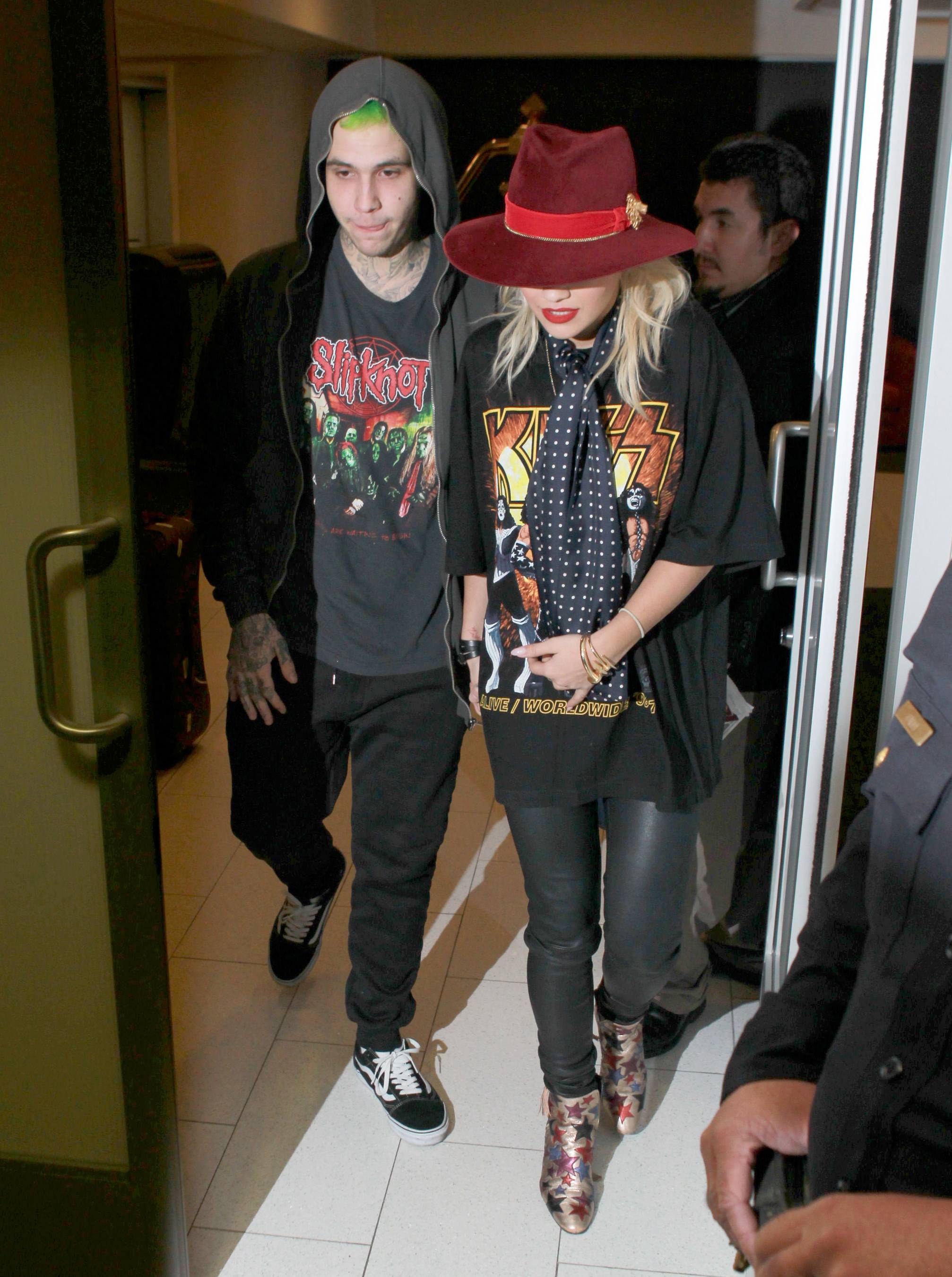 Rita Ora was spotted at LAX airport