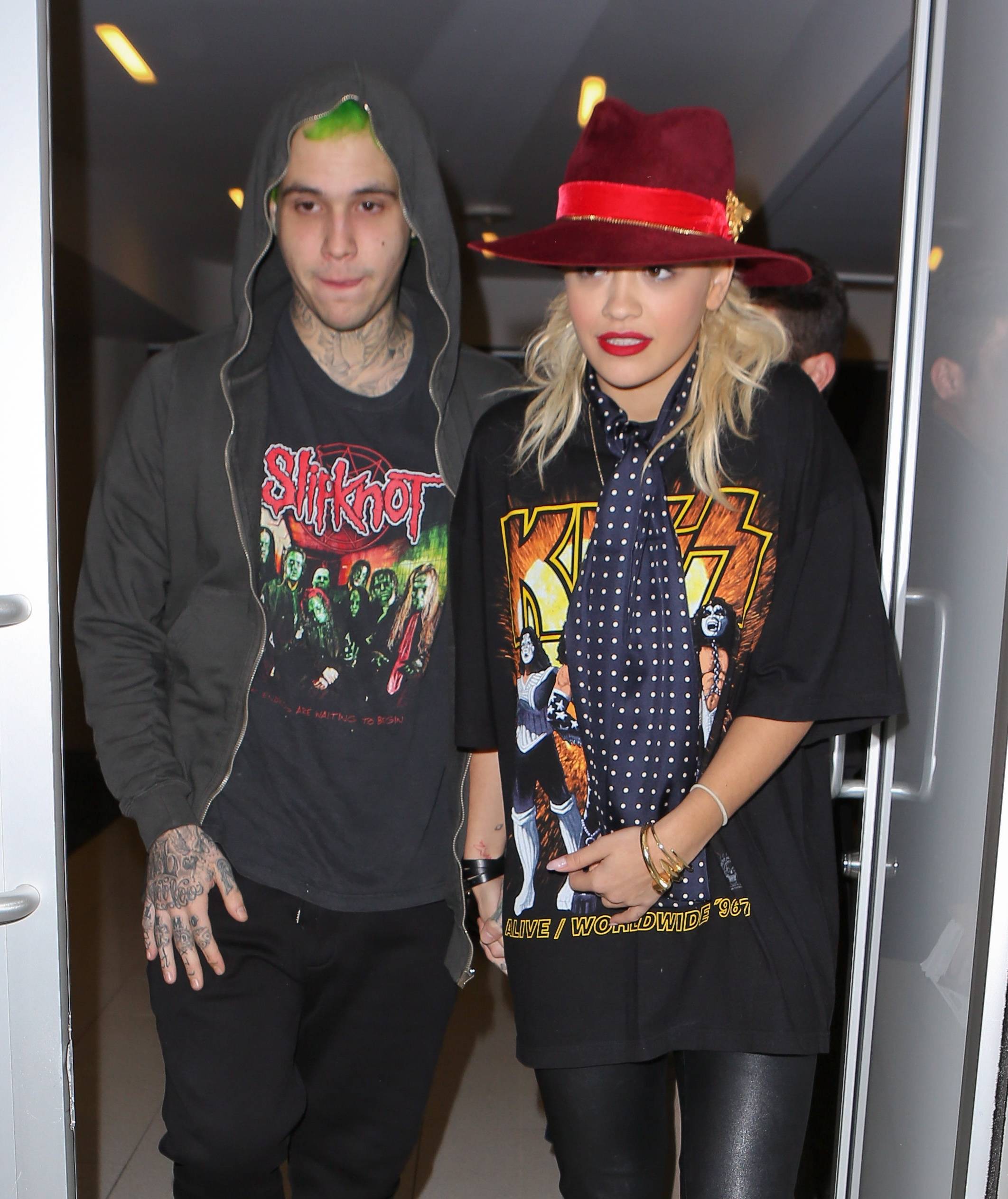 Rita Ora was spotted at LAX airport