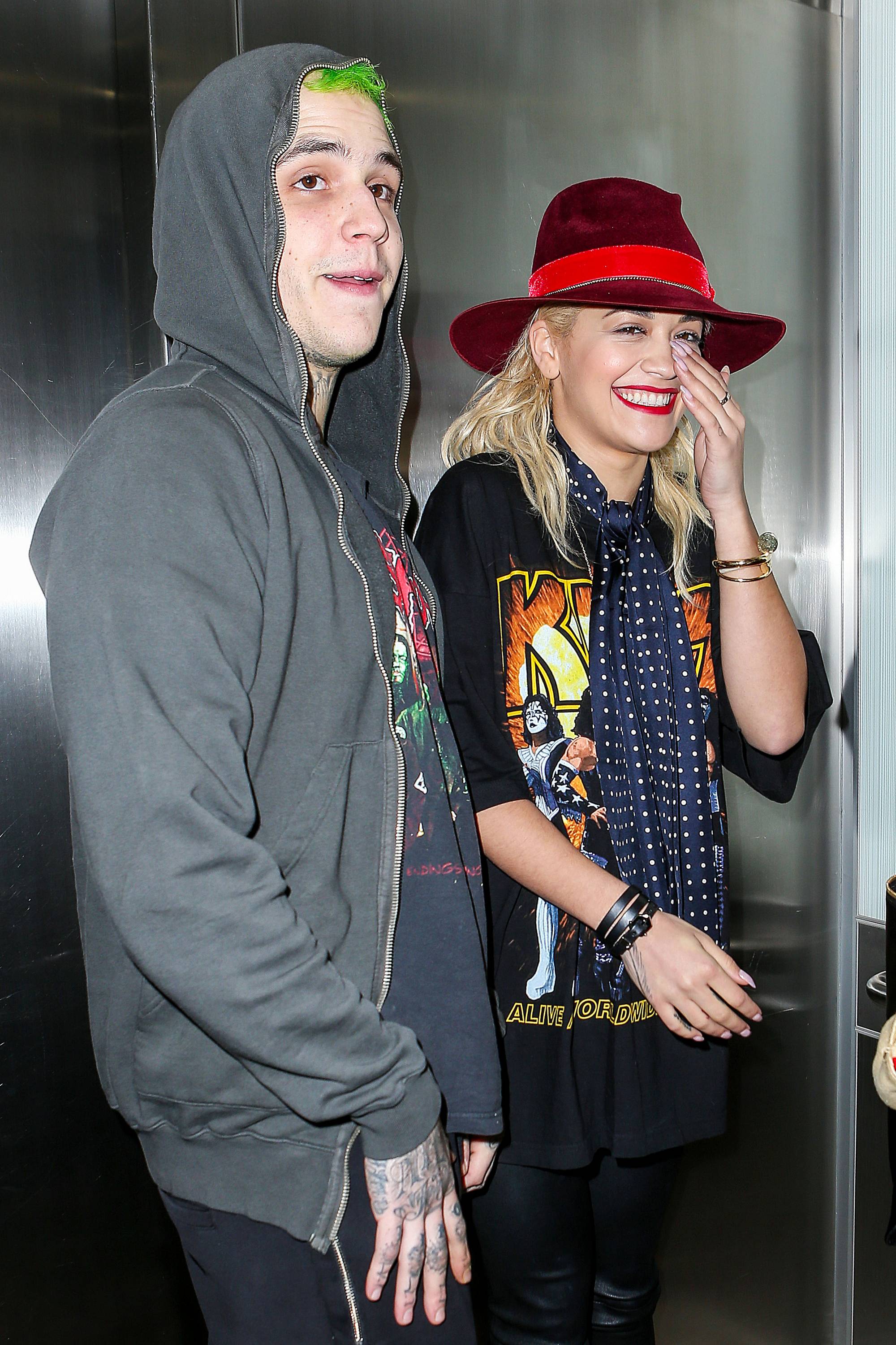 Rita Ora was spotted at LAX airport