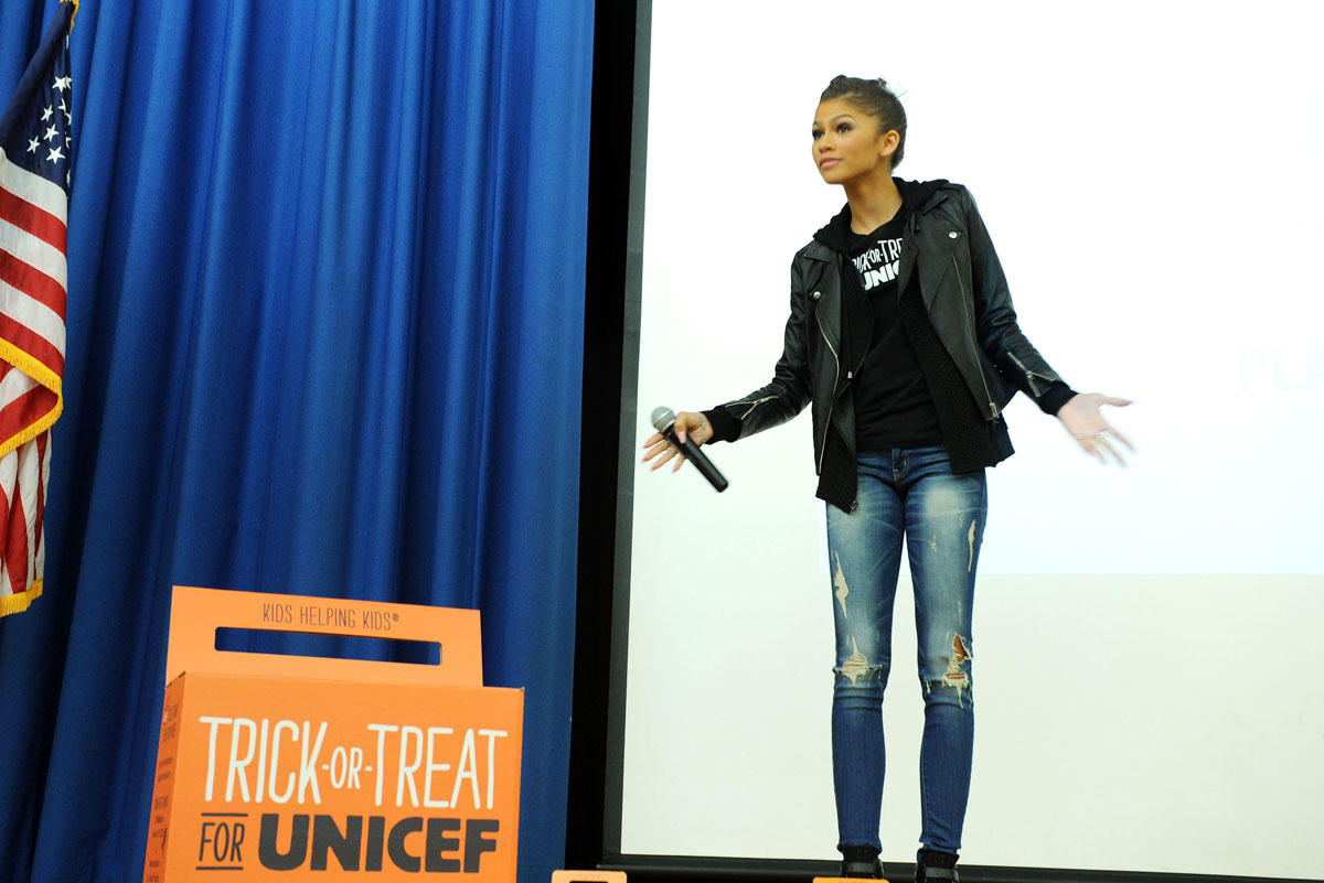 Zendaya Coleman attends Trick-or-Treat for UNICEF