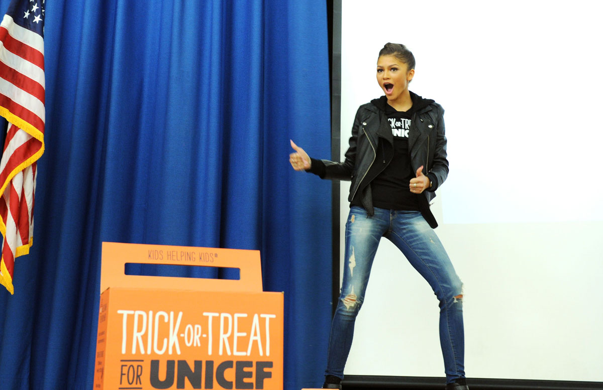 Zendaya Coleman attends Trick-or-Treat for UNICEF